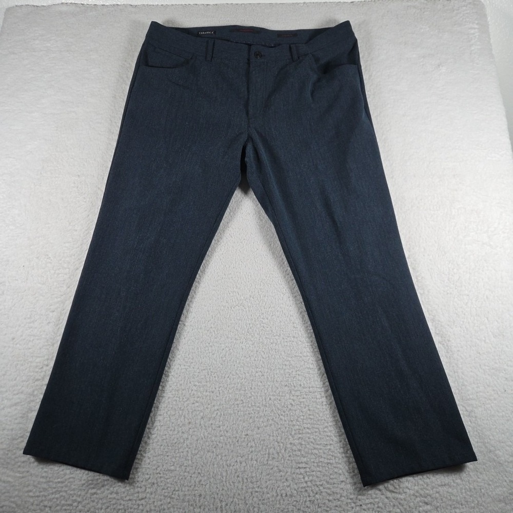 Alberto Ceramica Dress‎ Pants Mens Size 40x29 Modern Fit Navy Stretch